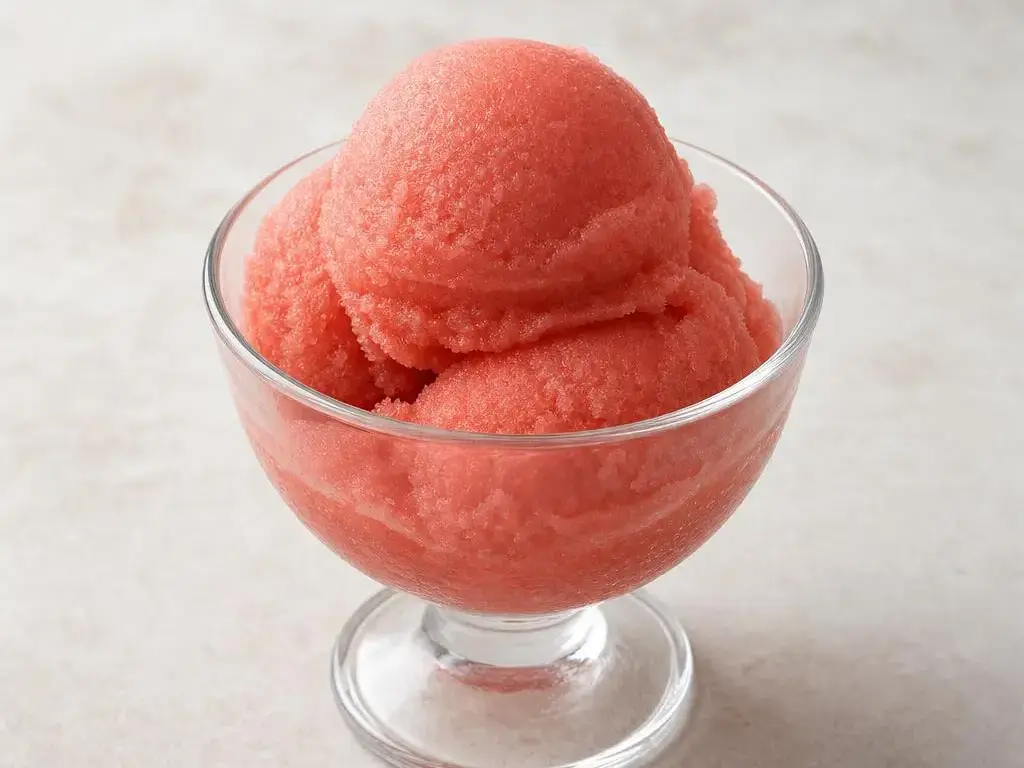 Orzeźwiający sorbet arbuzowy z limonką