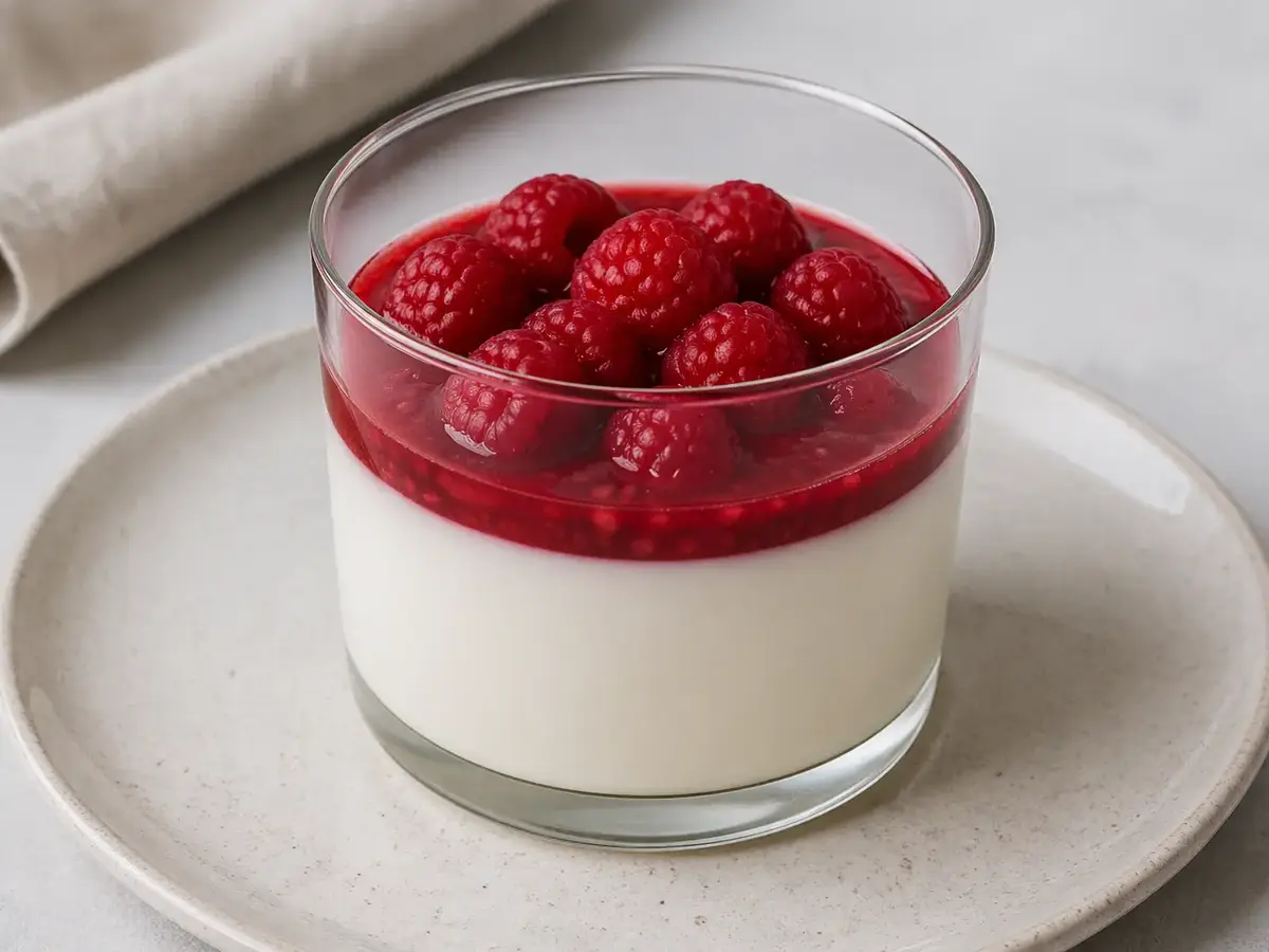 Raspberry Panna Cotta