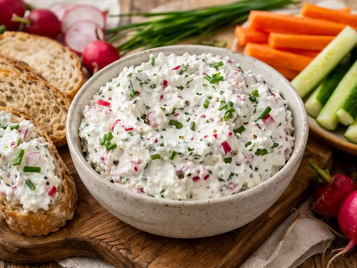Twaróg Spread with Radishes