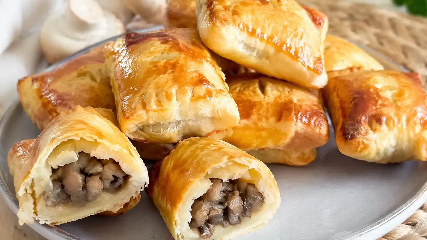 Mini paszteciki z pieczarkami