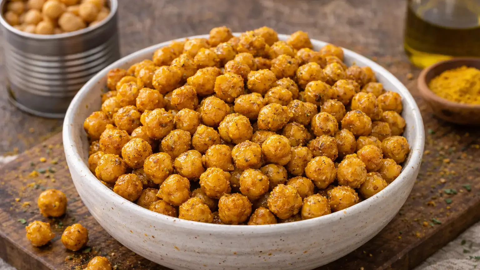 Pieczona ciecierzyca curry