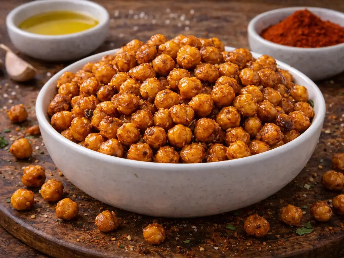 Roasted Chickpeas with Paprika
