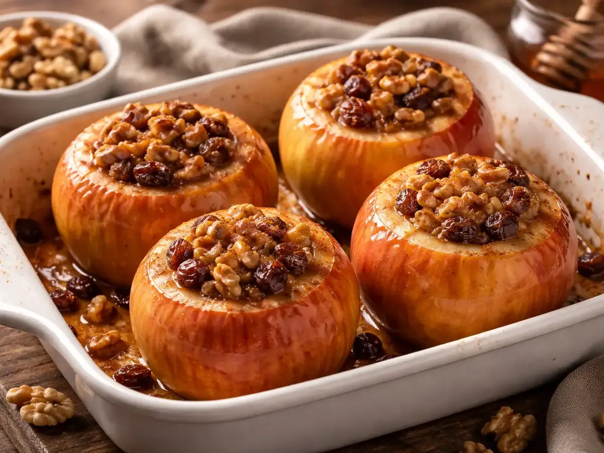 Baked Apples with Walnuts