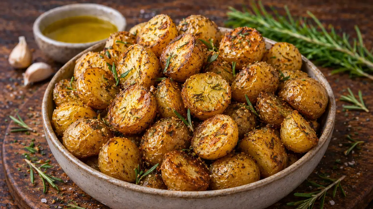Pieczone ziemniaczki z rozmarynem