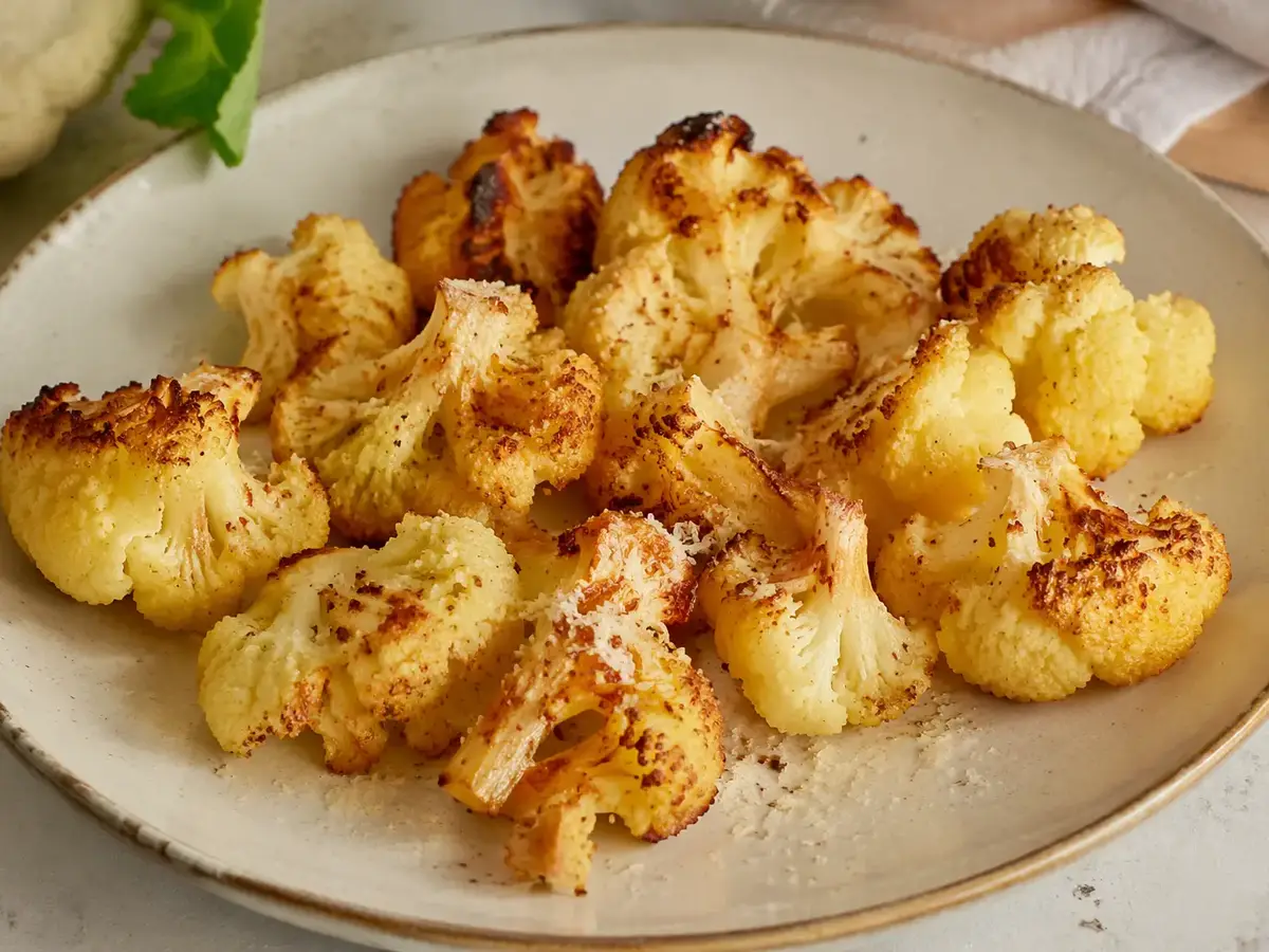 Roasted Cauliflower with Parmesan