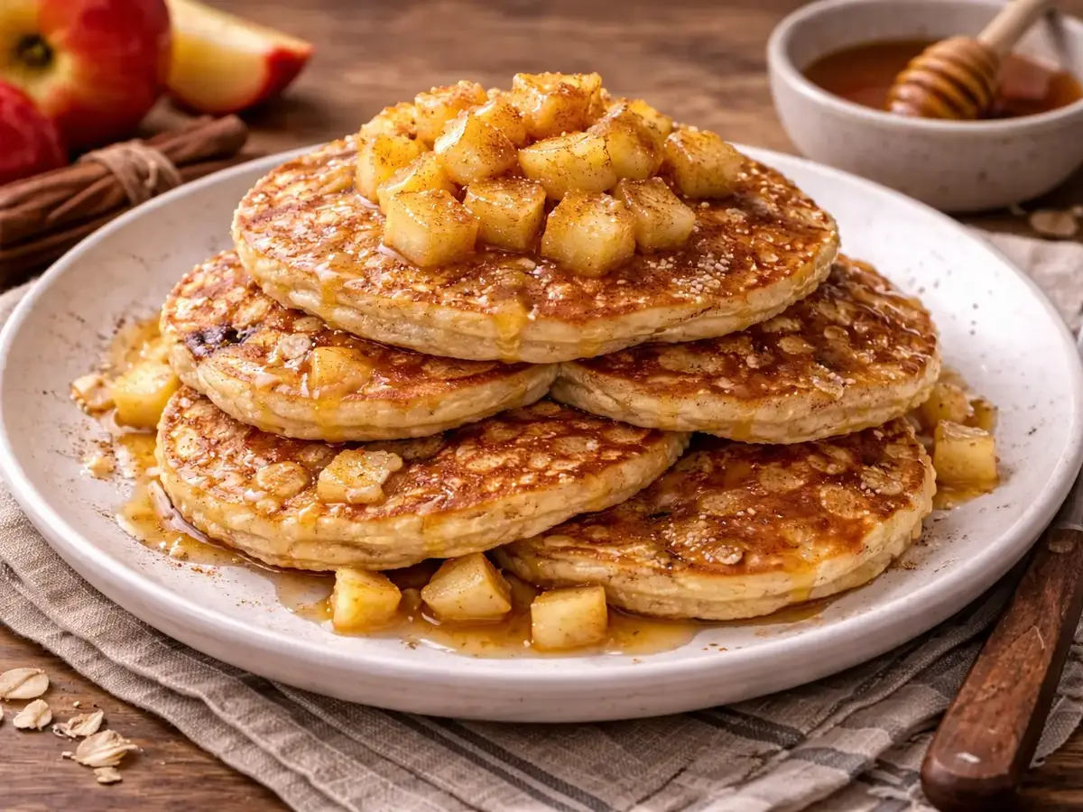 Apple Oat Pancakes
