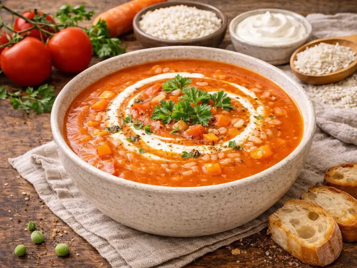 Tomato Soup with Rice