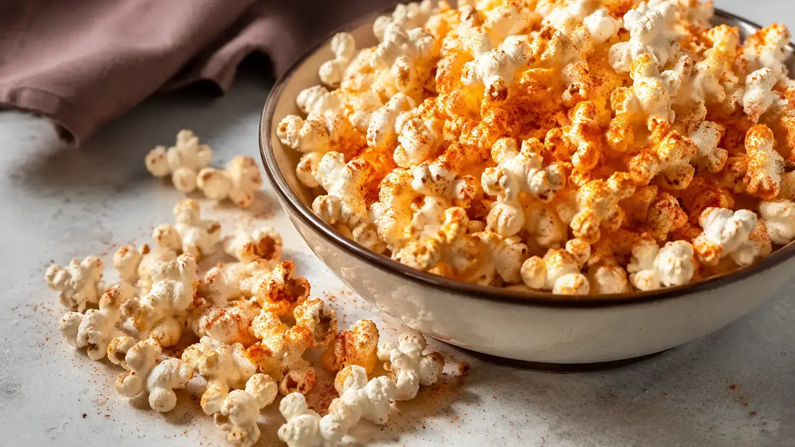 Popcorn z papryką i masłem