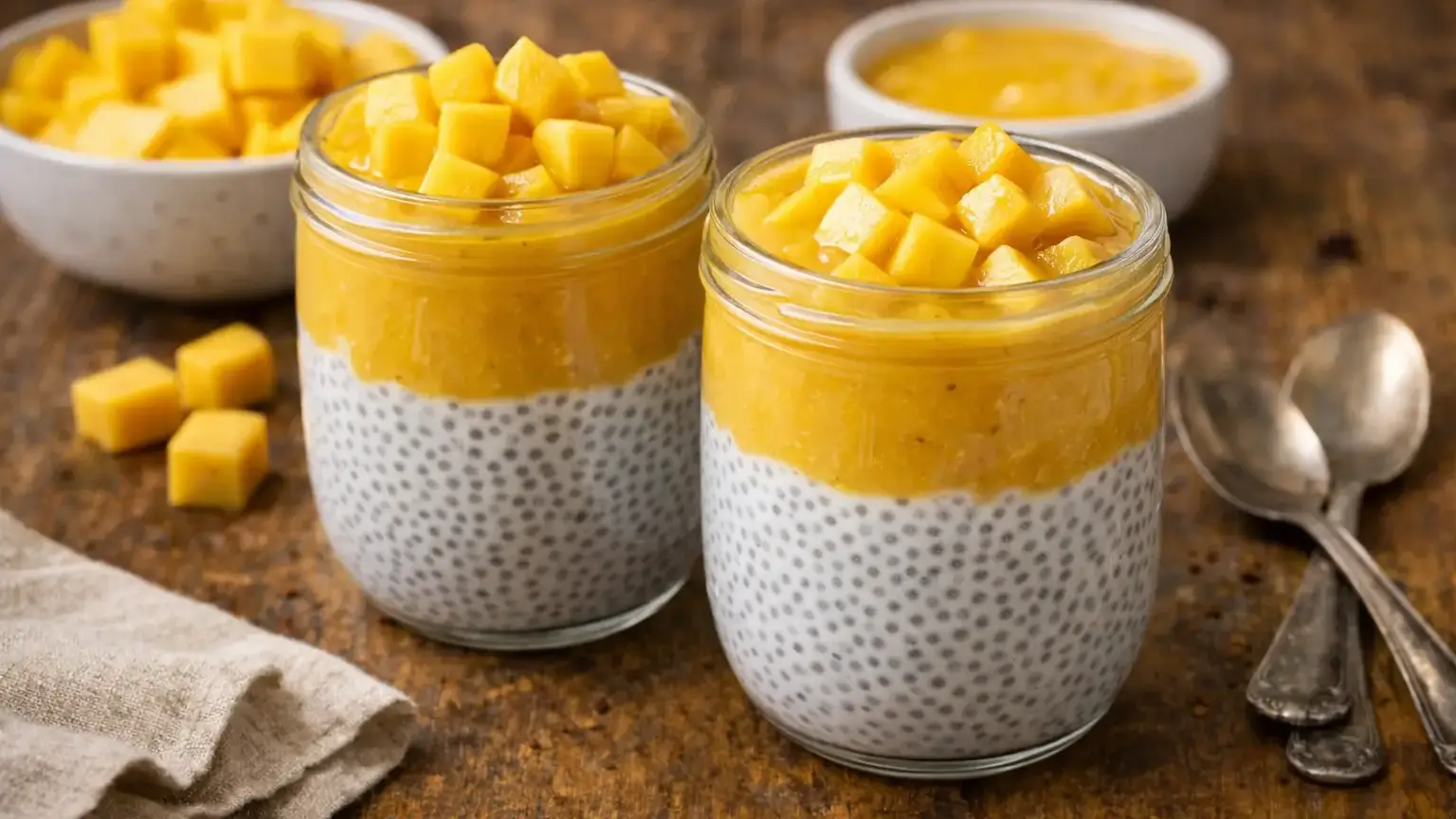 Pudding chia z mango