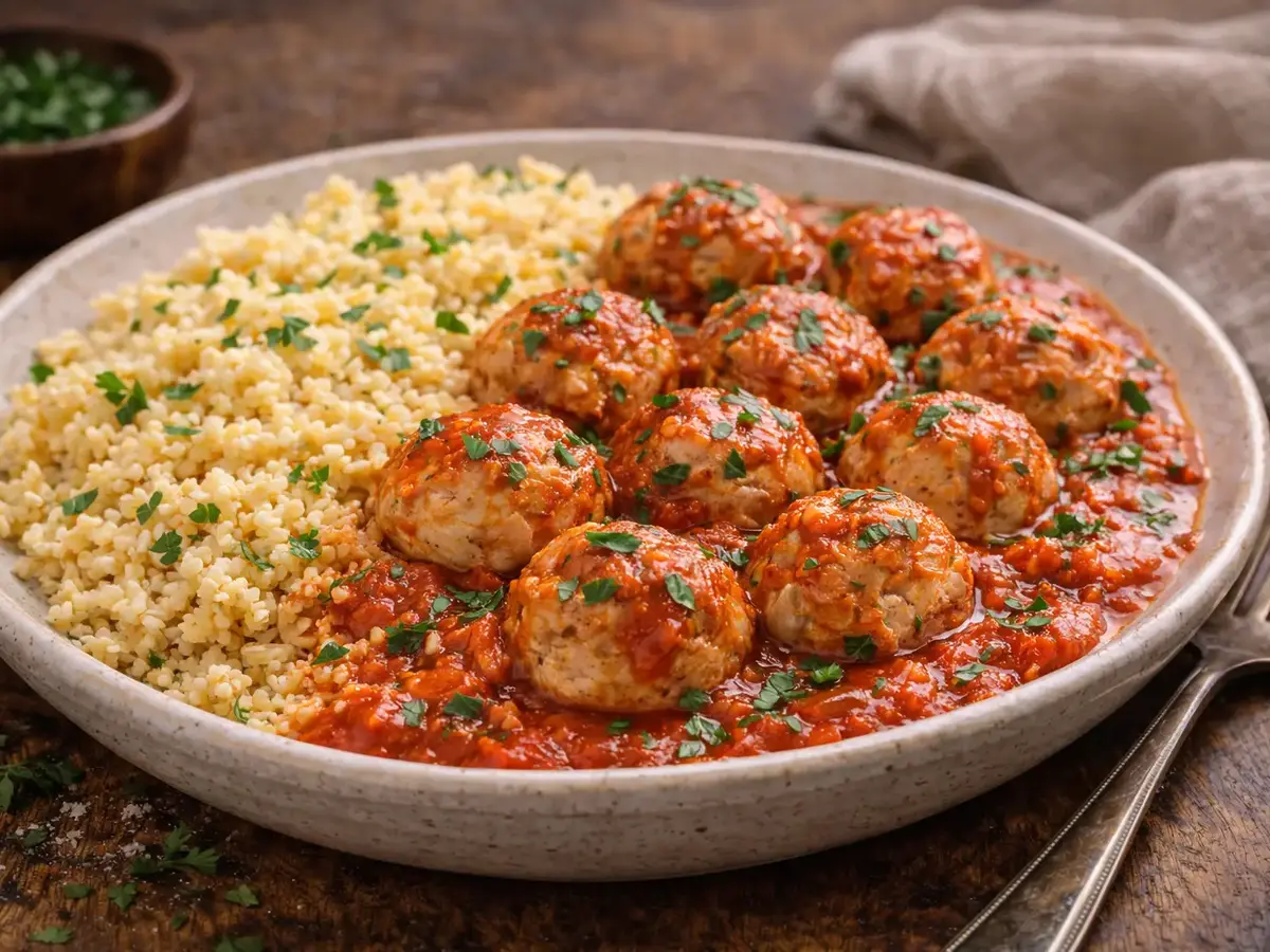 Turkey Meatballs with Bulgur