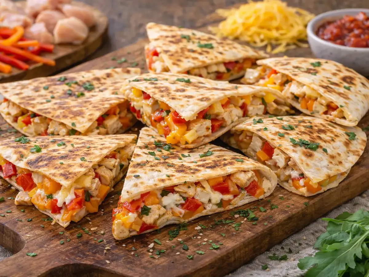 Chicken and Bell Pepper Quesadilla