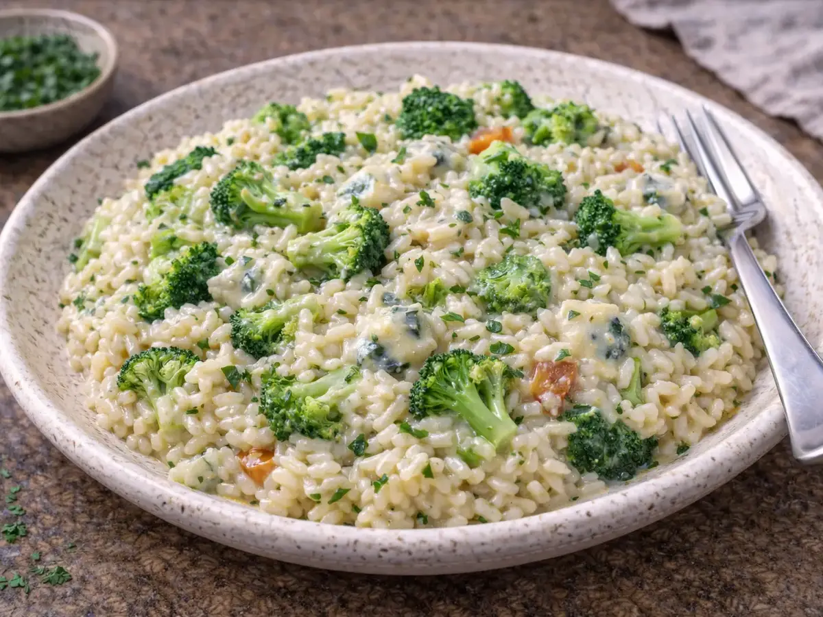 Broccoli and Gorgonzola Risotto