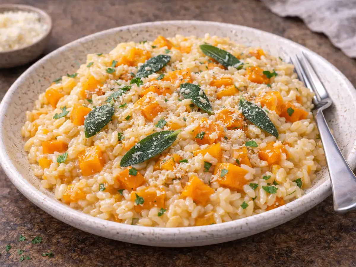 Pumpkin and Sage Risotto
