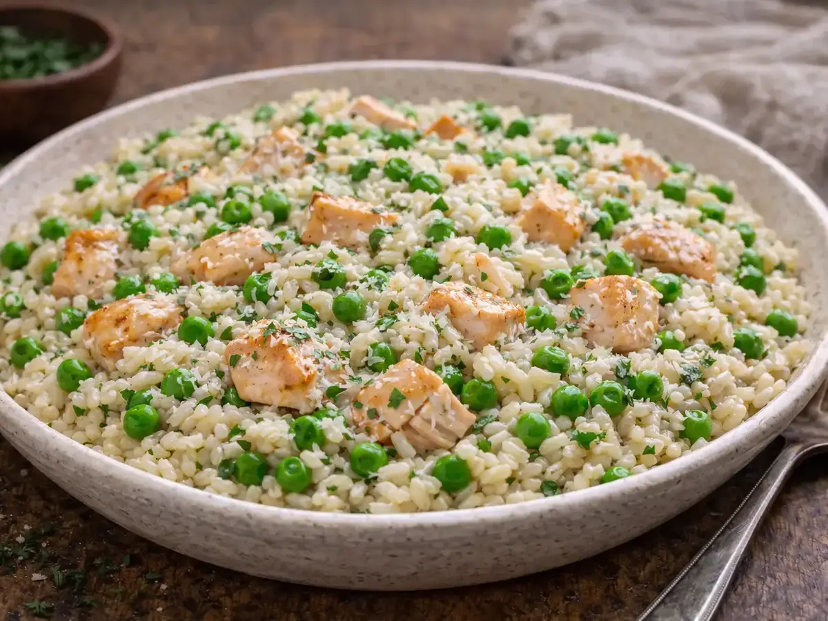 Chicken and Pea Risotto