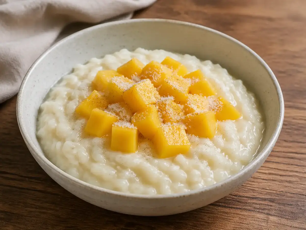 Rice Pudding with Mango