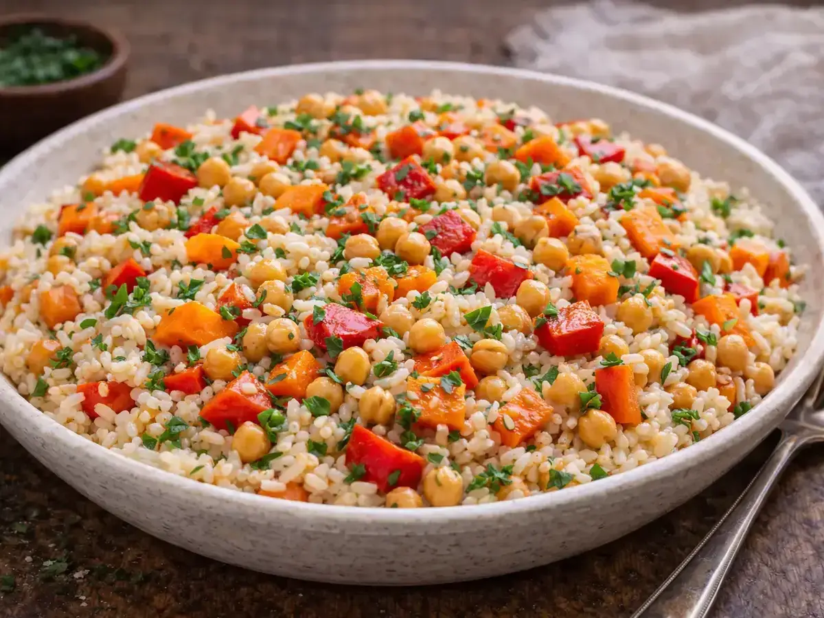 Rice with Vegetables and Chickpeas