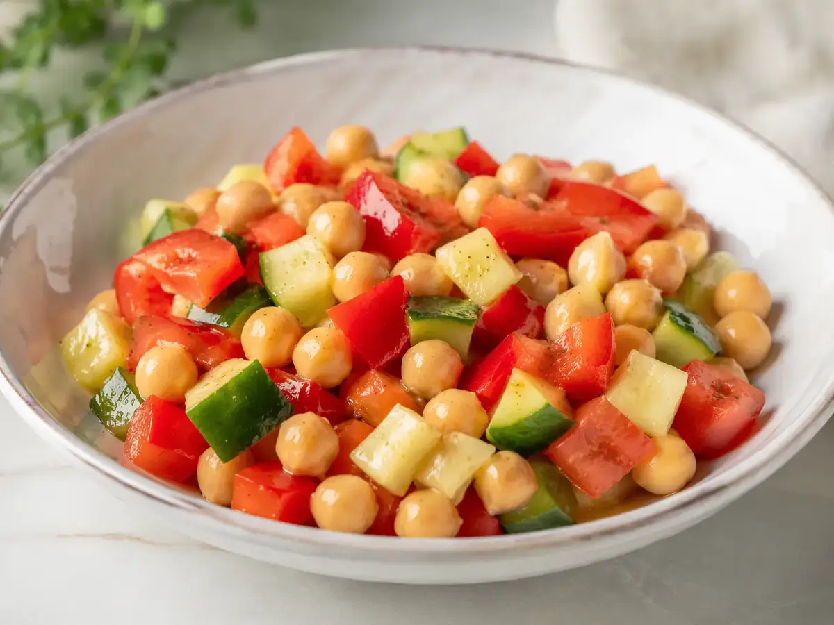 Chickpea and Bell Pepper Salad