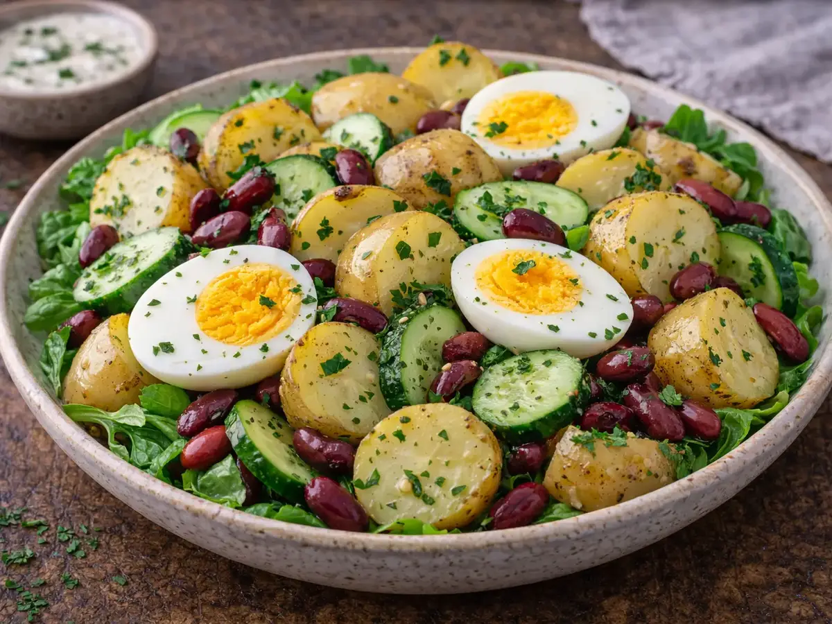 Bean, Egg, and Potato Salad