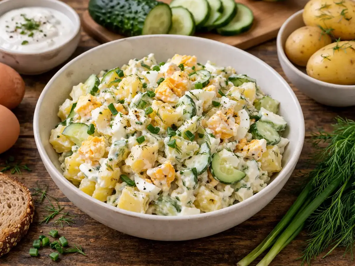 Egg and Potato Breakfast Salad