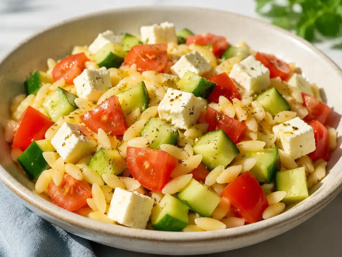 Orzo Pasta Salad with Feta