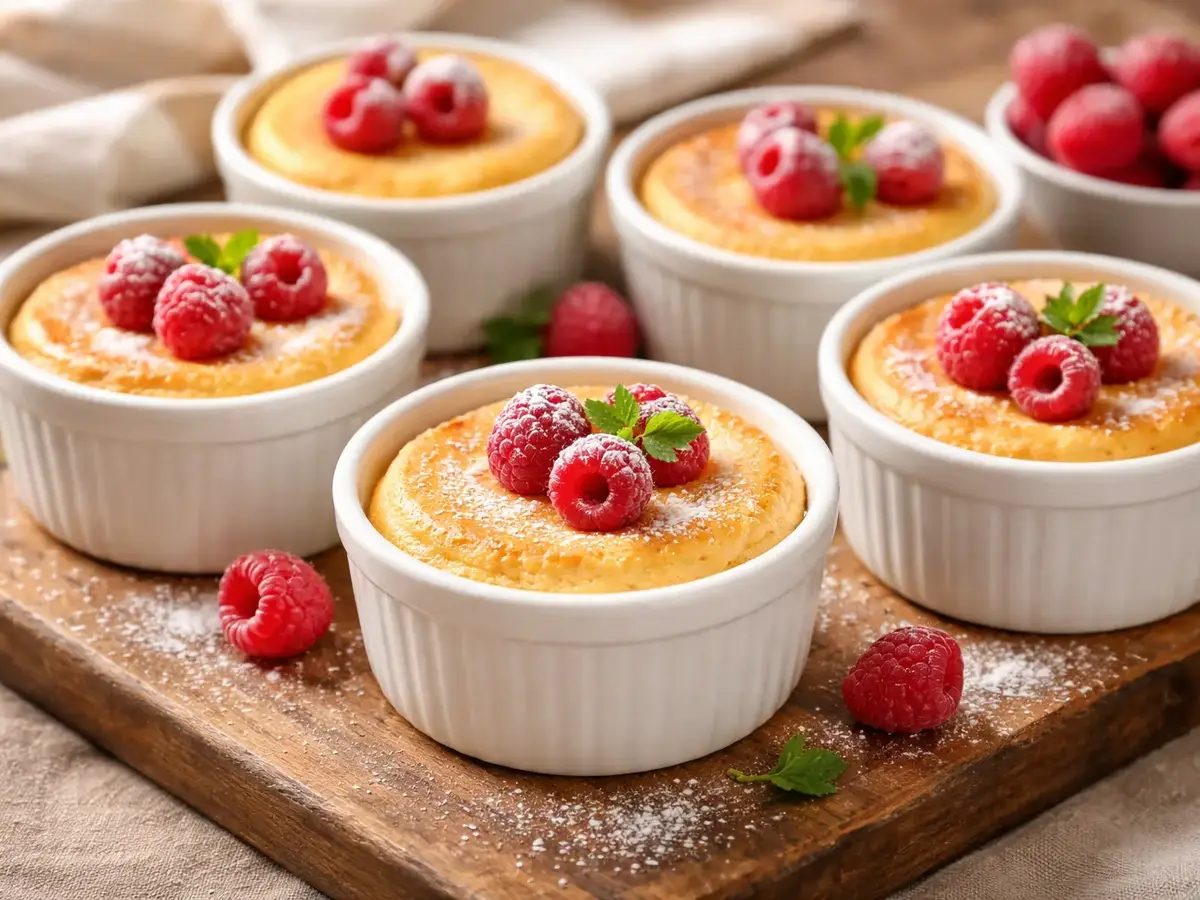 Mini Serniczki (Polish Cheesecakes) in Ramekins