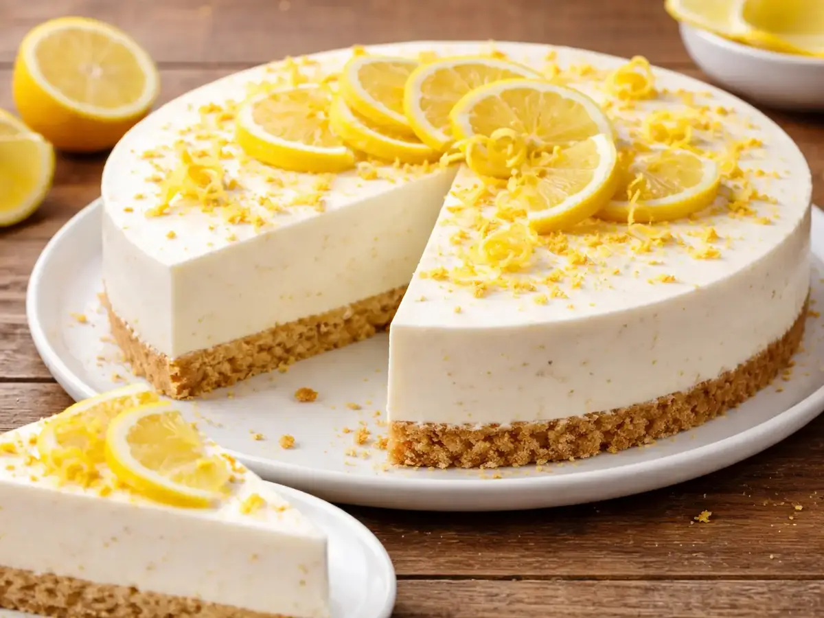 No-Bake Lemon Sernik (Polish Cheesecake)