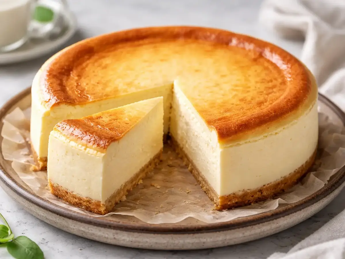 Vanilla Baked Sernik (Polish Baked Cheesecake)