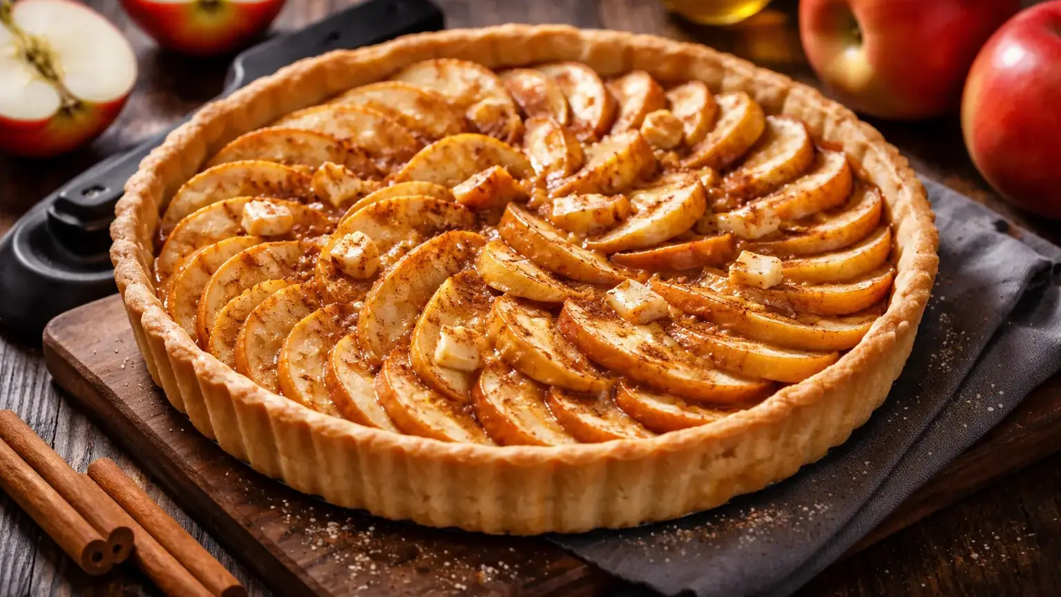 Tarta z jabłkami na szybko