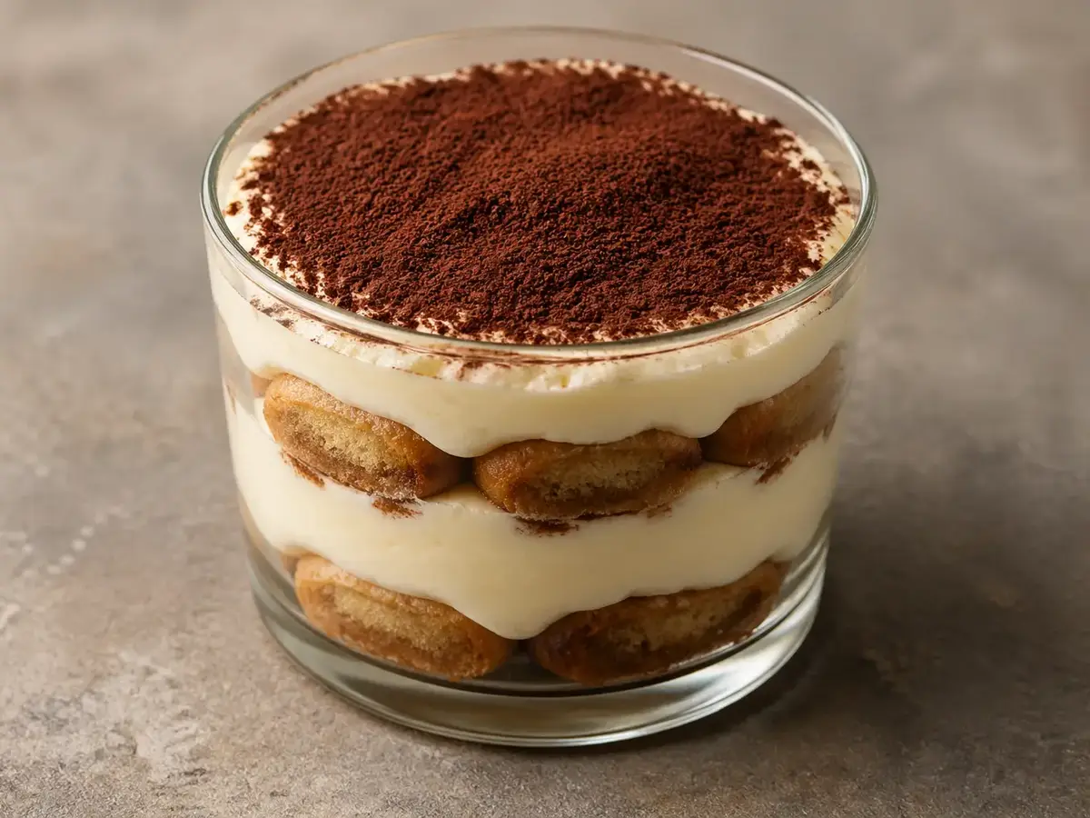Tiramisu in a Dessert Glass