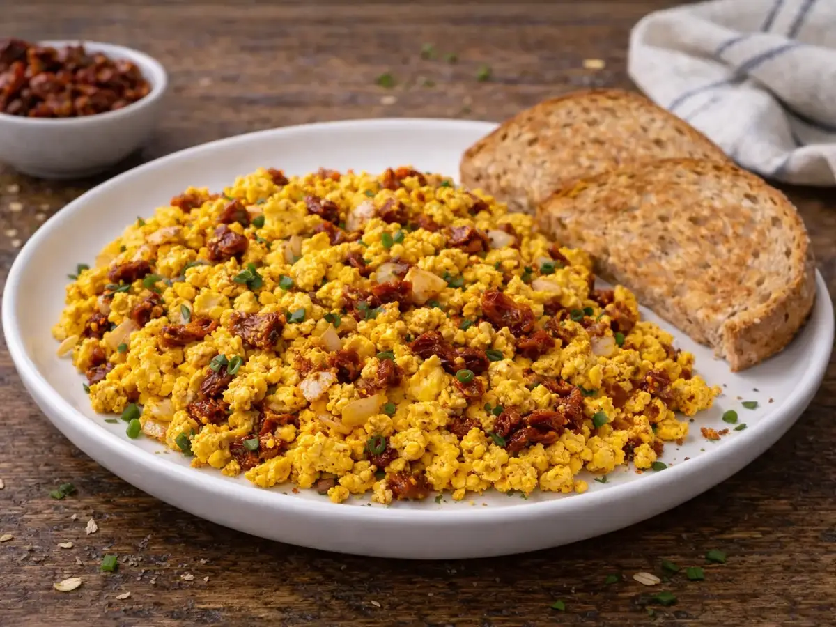 Sun-Dried Tomato Tofu Scramble