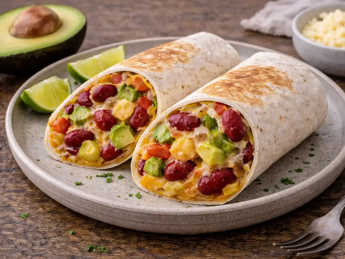 Bean and Cheese Breakfast Wrap