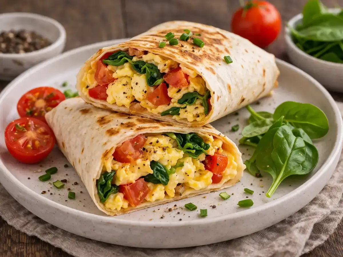 Breakfast Wrap with Scrambled Eggs