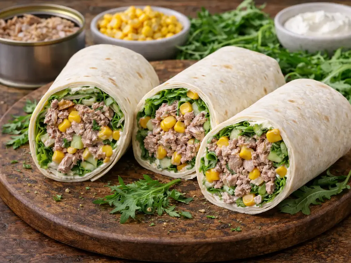 Tuna and Corn Wraps