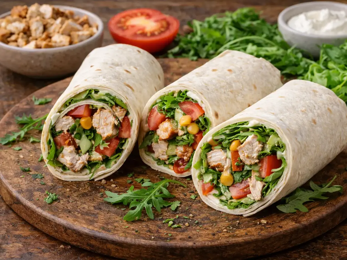 Chicken and Lettuce Wraps