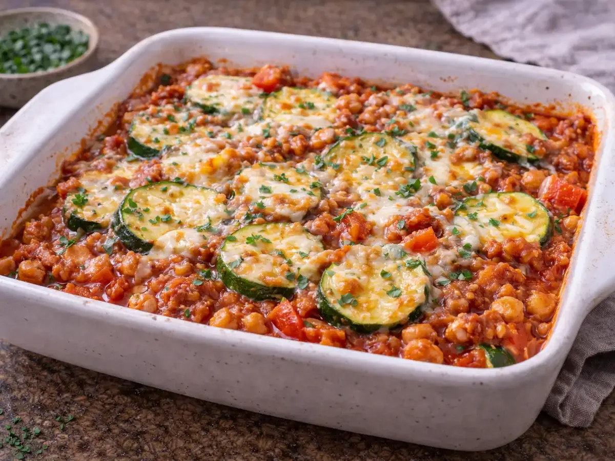 Zucchini and Ground Meat Casserole