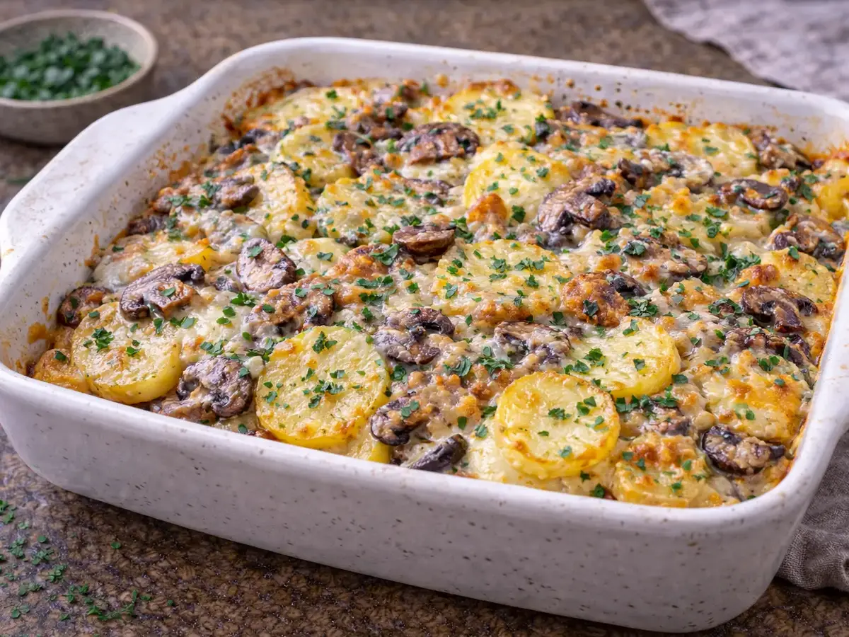 Mushroom and Potato Casserole