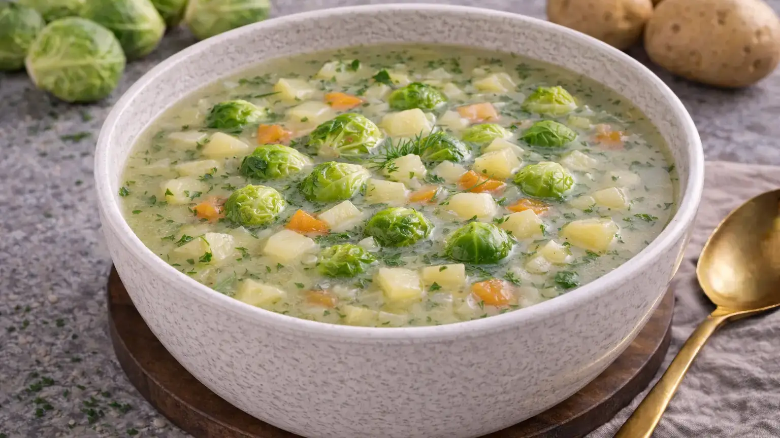 Zupa z brukselki i ziemniaków