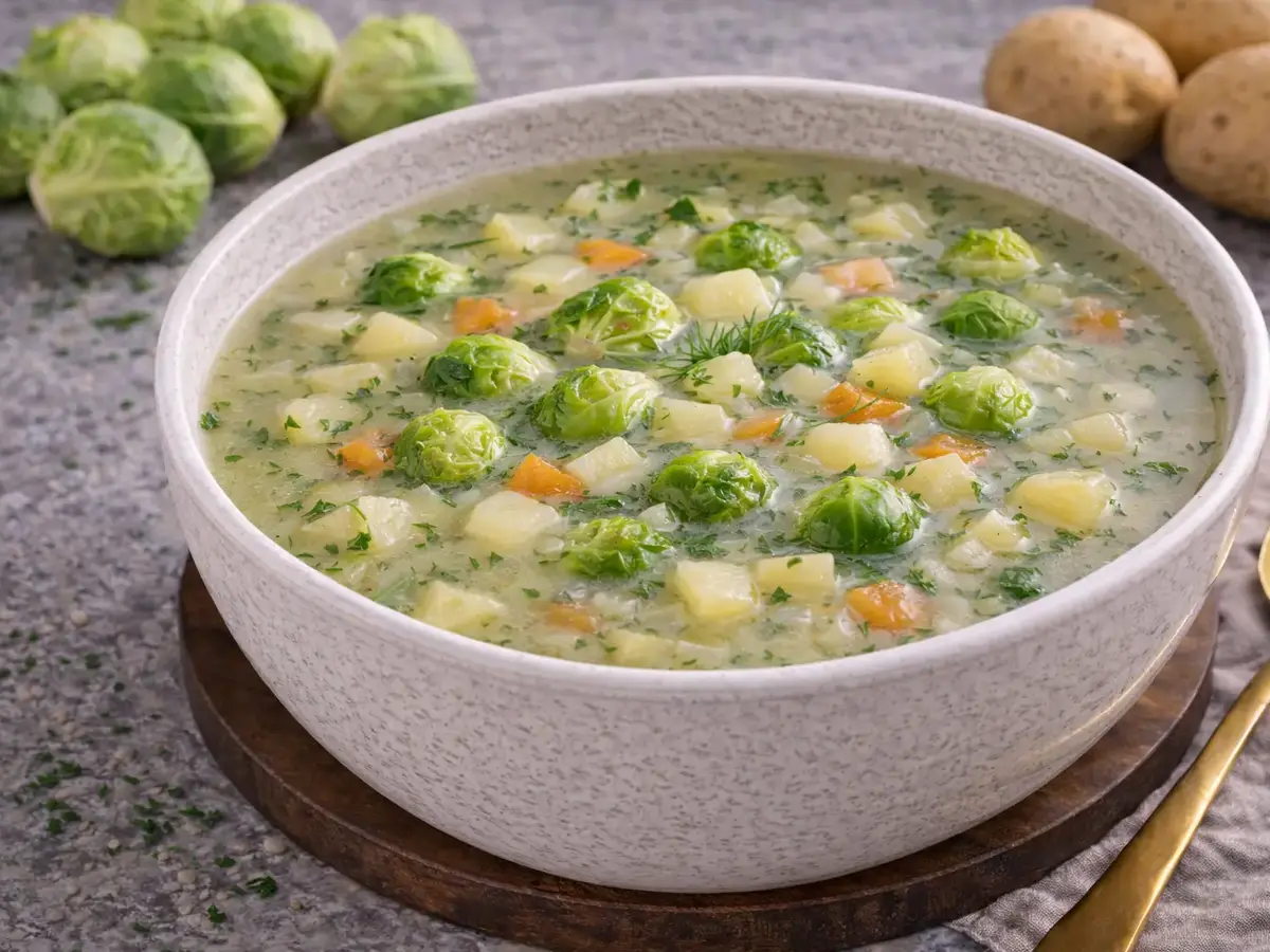 Brussels Sprout and Potato Soup