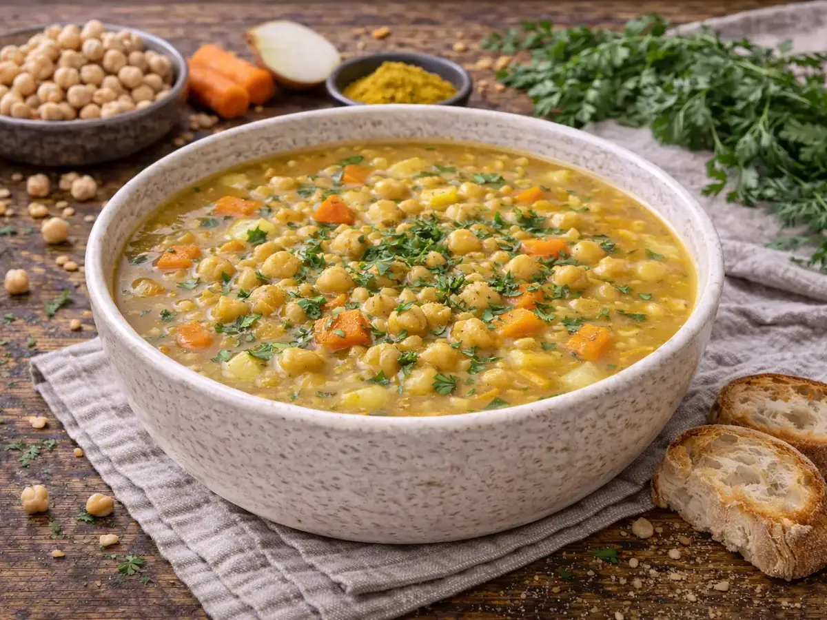 Curried Chickpea Soup