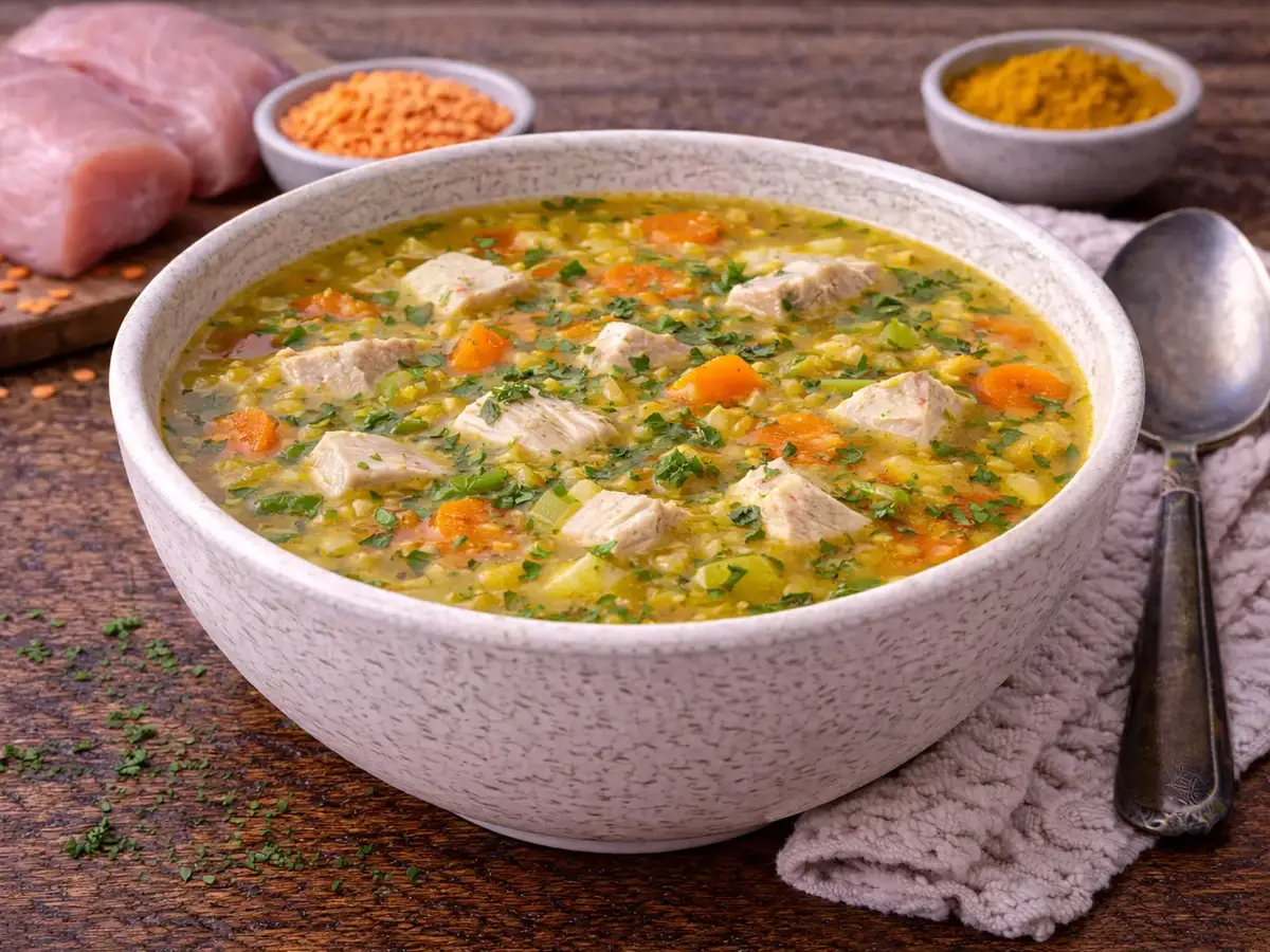 Turkey and Red Lentil Soup