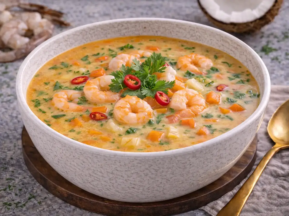 Shrimp and Coconut Milk Soup