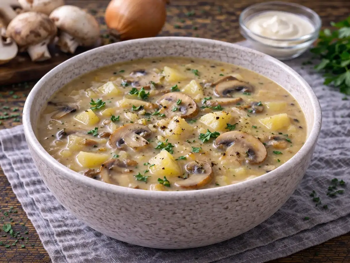 Mushroom and Potato Soup