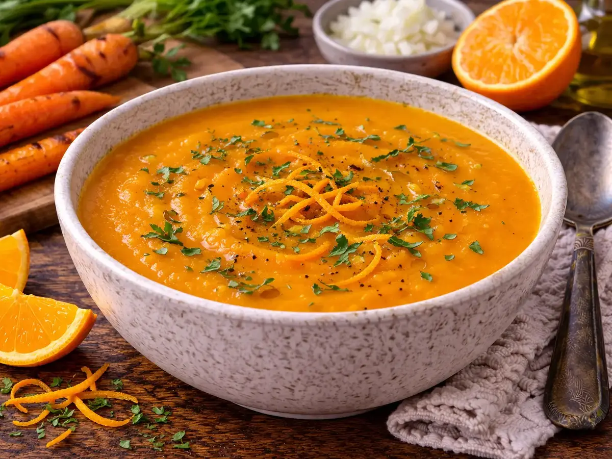 Roasted Carrot and Orange Soup