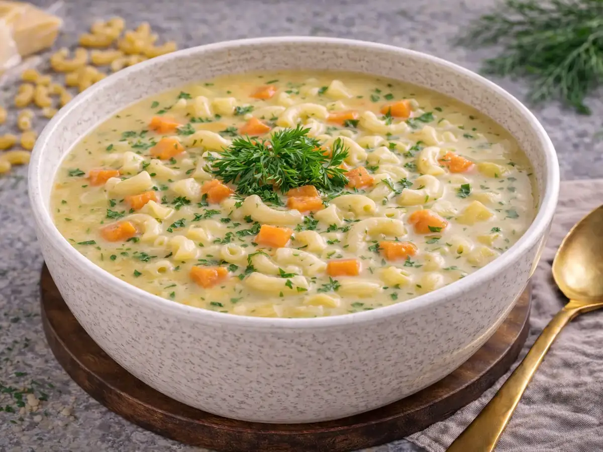 Cheese and Pasta Soup